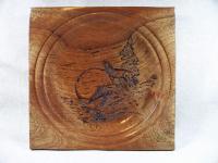 Pyrography - Howling Wolf - Wood