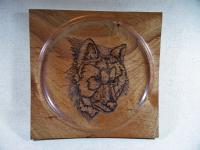 Pyrography - Wolf Portrait - Wood
